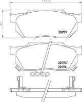 Колодки Тормозные Дисковые | Перед | (Pf-8263) Honda Civic V Hatchback (Eg) 1.3 16V (Eg3) 10.1991 - 11.1995 <=> Honda Civic I