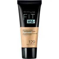 Тональный крем MAYBELLINE NEW YORK Fit Me Матовая кожа+невидимые поры, тон 129 тёмно-песочный