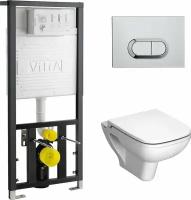 Комплект унитаза с инсталляцией Vitra S20 9004B003-7204 с сиденьем микролифт