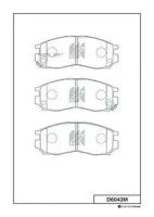 KASHIYAMA D6043M D6043M-01_=460 02=Y06-553WK!колодки дисковые п.\ Mitsubishi Colt/Lancer 89>