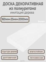 Доска декоративная полиуретановая под дерево для стен и потолка 160х25х2000мм