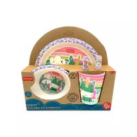 Набор посуды Fisher Price из бамбука Единорог (5 предметов) OXI212261-1