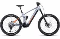 Горный велосипед Cube Stereo Hybrid 160 HPC SL 27.5 (2022) серебристый 18"