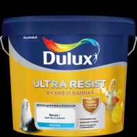 Dulux Ultra Resist / Дулюкс Ультра Резист Кухня и ванная ультрастойкая матовая краска для влажных помещений База BW 5л