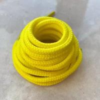 Шнурки люкс 150см лимонно-желтые круглые 5мм (1 пара) для обуви и одежды 183/5