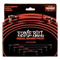 Набор из 10х патчей Ernie Ball 6404 Flat Ribbon Patch Cables Pedalboard Multi-Pack