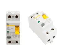MDV10-2-025-030 Выключатель дифференциального тока (УЗО) 2п ВД1-63 25A 30мA IEK MDV10-2-025-030