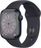 Apple Watch Series 8 GPS, 45mm Aluminum Case with Midnight Sport Band (MNP13)