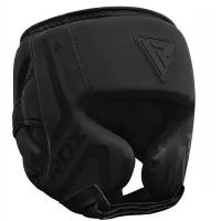 Боксерский шлем RDX T15 L черный матовый