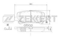 Колодки Торм. Диск. Задн. Acura Mdx Ii 06- Honda Pilot Ii 11- Zekkert арт. bs-2160