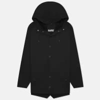 Мужская куртка дождевик Rains Classic Short Hooded чёрный, Размер S