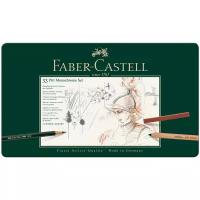 Набор художественных изделий FABER-CASTELL "Pitt Monochrome", 33 предмета, метал. кор