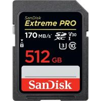 Флеш карта SD 512GB SanDisk SDXC Class 10 V30 UHS-I U3 Extreme Pro, 170MB/s