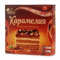 Торт с карамельной начинкой и фундуком Карамелия ТМ Черемушки