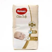 Подгузники Huggies Elite Soft, 4-6 кг (размер 2), 50 шт