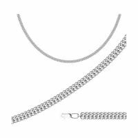 Серебряная цепь плетение Питон Diamant online 108959, Серебро 925°, 50