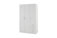Шкаф для одежды 3-дверный Hoff Лофт, цвет белый