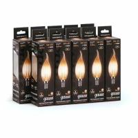 Упаковка светодиодных ламп Gauss Black Filament LED Candle Tailed E14 5W 2700K 104801105 x10