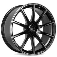 Forged Brabus Monoblock Z Style 22x10j 5x130 Et26 Dia84.1 Gloss Black With Machined Face