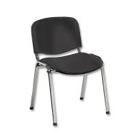 Стул офисный Easy Chair изо С-11 каркас хром, ткань черная