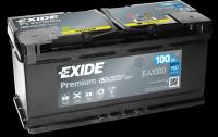 Аккумулятор автомобильный Exide Premium EA 1000 6СТ-100 обр. 353x175x190