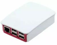 Корпус Raspberry Pi Official Pi 3 Case RASPBERRY-PI3-CASE Red/White с крышкой для микрокомпьютеров Raspberry Pi 3 Model B и Model B+