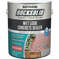 Пропитка для защиты от влаги для камня Rocksolid Wet Look Concrete Sealer с эффектом мокрого камня прозрачная глянцевая 3,78 л