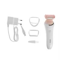 Бритвы Philips Электробритва Philips LADYSHAVE BRL140/00, сеточная, сухое/влажное бритьё, сетка никель