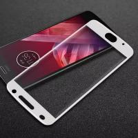 Защитное стекло 3D для Motorola Moto Z2 Play (белый)