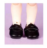 Fairyland PKFS-03 Stitch Shoes Brown (Туфли Стич чёрные для кукол ПукиФи Фейриленд)
