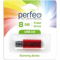 Флешка 8GB USB2 Perfeo E01 Red