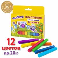 Пластилин классический юнландия "юнландик-живописец", 12 цветов, 240 г, высшее качество, 105029 В комплекте: 3шт