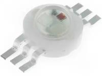 Светодиод OPTOSUPPLY OSTCXBEAC1E, LED мощный; трехцветный; RGB; 120°; 350мА; 460нм,525нм,625нм, 1шт