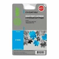 Картридж струйный CACTUS (CS-CLI471XLC) для CANON PIXMA MG5740/6840/7740, голубой, ресурс 2000 стр