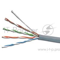 Кабель сетевой UTP 4 Pair AWG 24 CCA cat5E 100м серый