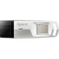 USB 3.1 Apacer 64Gb Flash Drive AH651 AP64GAH651S-1 Silver, Fingerprint