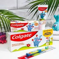 Colgate Набор Colgate зубная паста для детей со вкусом клубники 60 мл + зубная щётка супермягкая