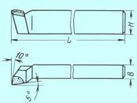 Резец Подрезной отогнутый 25х16х140 Т5К10 левый (шт)