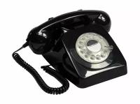 Телефон дисковый в стиле ретро GPO 746 Rotary Black