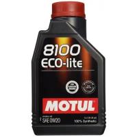 Моторное масло Motul 8100 Eco-lite 0W-20 синтетическое 1 л