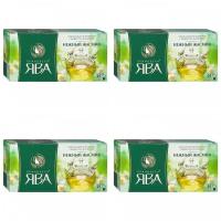 Чай зеленый в пакетиках для чашки Принцесса Ява Нежный жасмин, 25*2 г (комплект 4 шт.) 6002137
