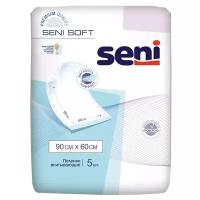 Seni Soft / Сени Софт - одноразовые впитывающие пеленки, 90x60 см, 5 шт