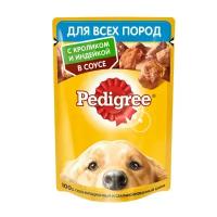 Pedigree Влажный корм для взрослых собак всех пород, с кроликом и индейкой (63 штуки)