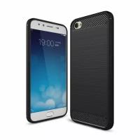 Чехол-накладка Carbon Fibre для Vivo X9 Plus (черный)