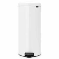 Brabantia Мусорный бак с педалью newIcon (30 л), 67.5х30х34 см, белый 111785 Brabantia