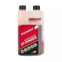 Масло моторное минеральное Patriot Power Active 2T, с дозатором, 0,946 л
