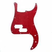 Панель для оригинального Fender Precision Bass US/Mexico, PARTS MX0366, трехслойная для 4-струнных, красный перламутр