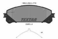 TEXTAR 2445201 Колодки тормозные дисковые передн LEXUS: RX (AGL1_, GGL1_, GYL1_) 09 -