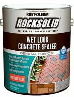 Пропитка Rust-Oleum Rocksolid Wet Look Concrete Sealer с эффектом мокрого камня (Прозрачный,gal (US) 3,78 л.)