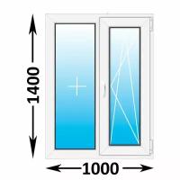 Пластиковое окно Veka WHS двухстворчатое 1000x1400 (ширина Х высота) (1000Х1400)
